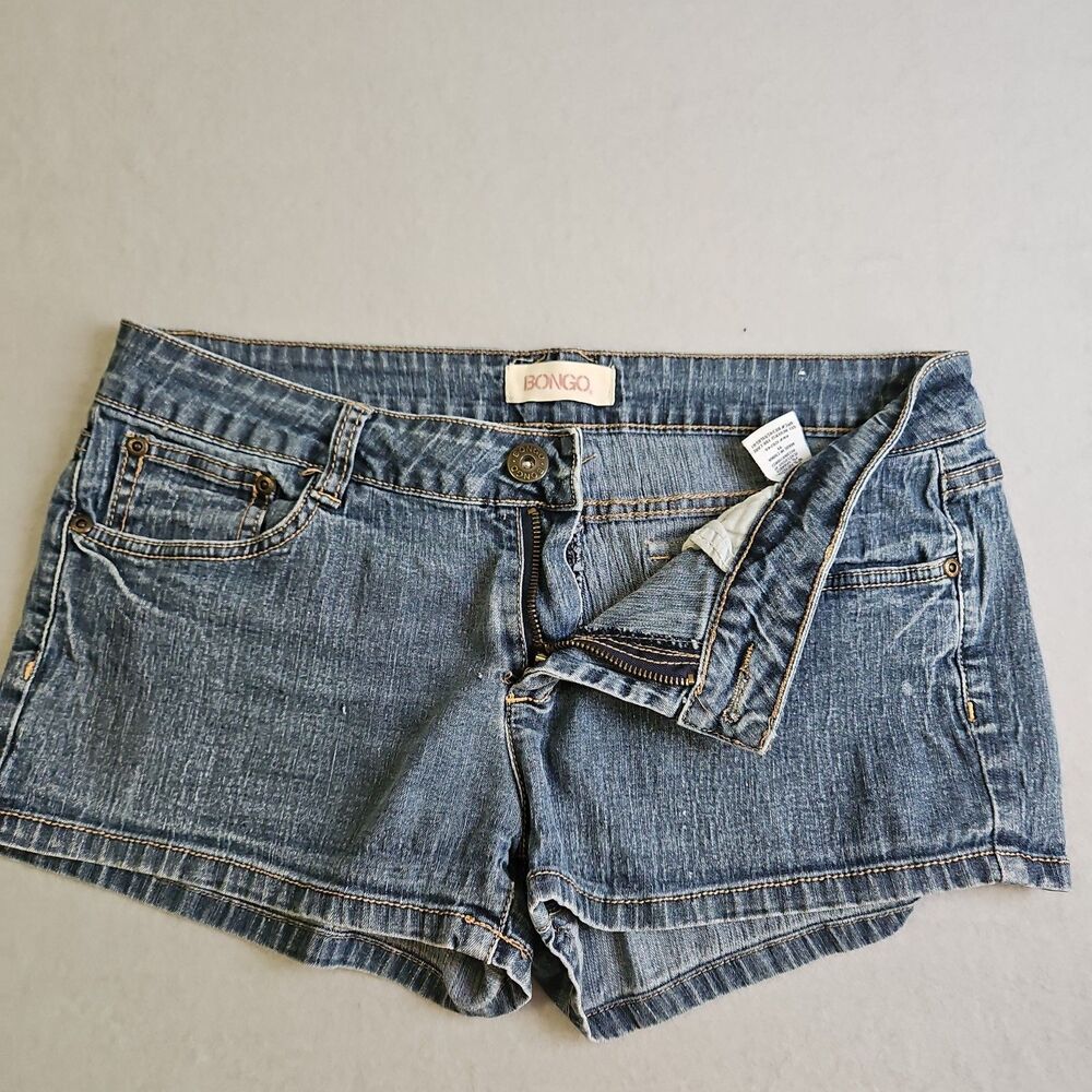 Bongo Women's Blue Denim Jean Shorts, Size 11, Vintage